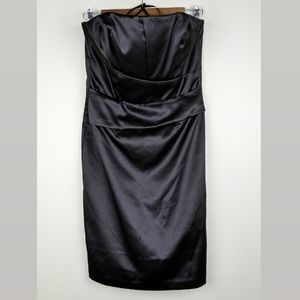 White House Black Market Strapless Satin Dress